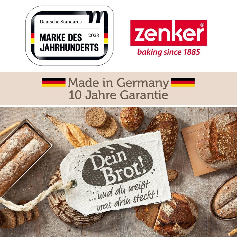 Zenker Your Bread Baking Mould – Enamel, Chestnut Brown, 2000