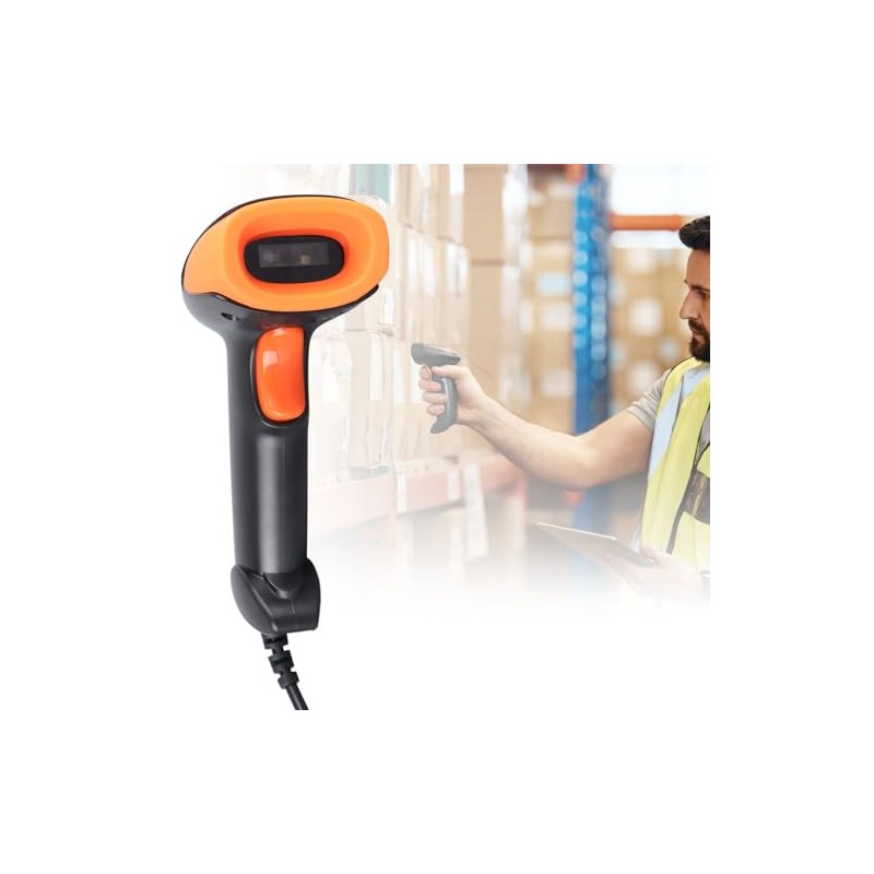 Wireless 1D 2D Barcode Scanner Multifunctional QR Reader for Warehouse