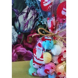 30 Mini Scented Bath Bombs Marbles Chill Pills Fizzes Fizzies Blasters Gift Wrapped Christmas