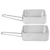 Summit Set of 2 Nesting Aluminium Mess Tins for Camping