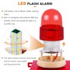 Saladulce 120dB Adjustable Loud Siren Alarm, Industrial Sound & Light