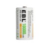EBL D Cell Size NIMH Rechargeable Batteries 1.2V Battery +
