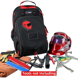 Unbanded Welding Tool backpack Extreme Gear Pack with Large Capacity Helmet Holder