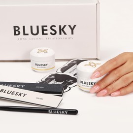 Bluesky Builder Gel Nail Extension Kit, Pink – 30ml, Perfect for Beginners and Salon Professionals. Contains: Builder Gel 30ml, 50 Nail Form Stickers, Nail File, Nail Buffer, Nail Extension Brush