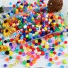 Lnvision Pack of 700 Assorted Acrylic Beads, Pony Beads, Heart,