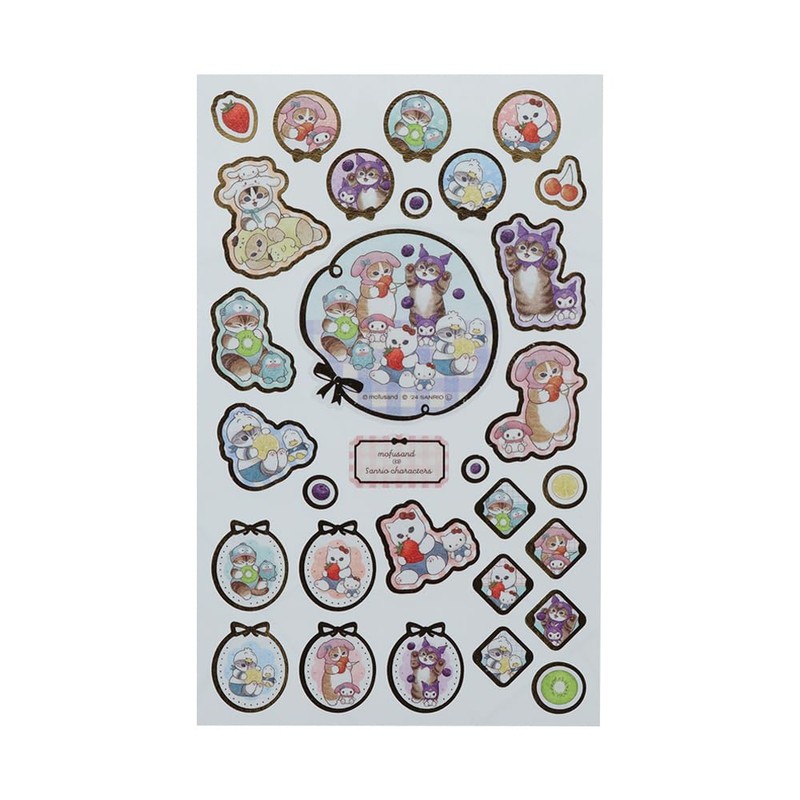 Sunstar Stationery Sanrio Character Seal Masking Material mofusand x Sanrio