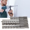 8Pcs Hammer Drill Bit Carbide Tip 2 Flute Drilling Tool