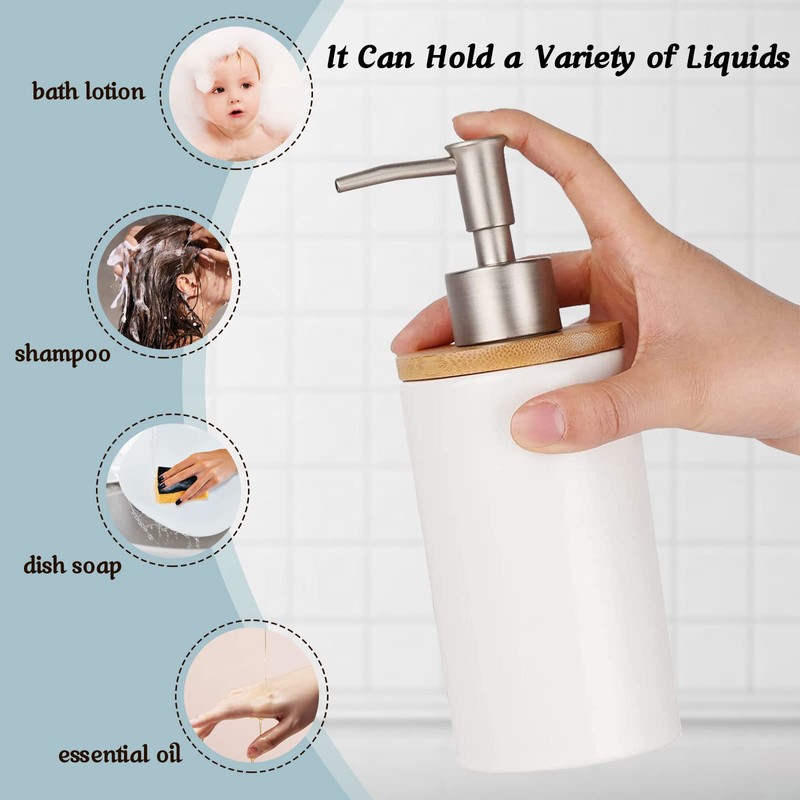 2 Pack Dish Soap Hand Soap, Ceramic Hand Soap Dispenser