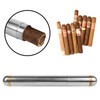 Linkidea Stainless Steel Pocket Stripe Cigar Case, Men's Cigar Storage