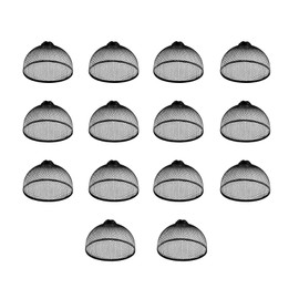 15 Pcs Black Mesh Wig Cap Open top Nylon Net Wig Cap Dome Mesh Wig Caps Hair Accessories for Most Ladies and Men