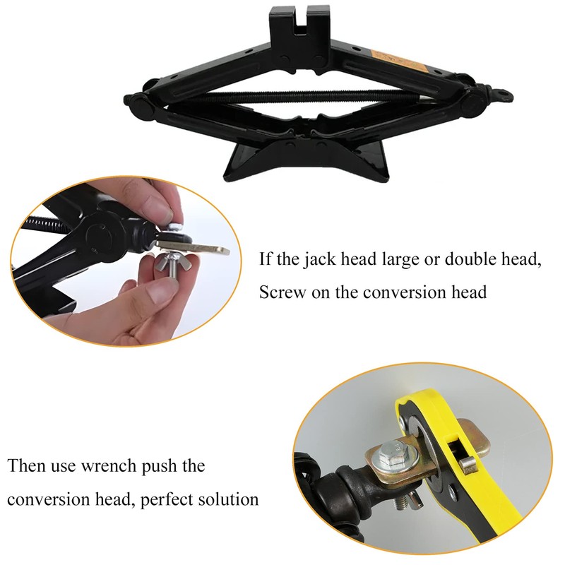 Gonfren 13 Inch Auto Labor-Saving Jack Ratchet Wrench for Scissors