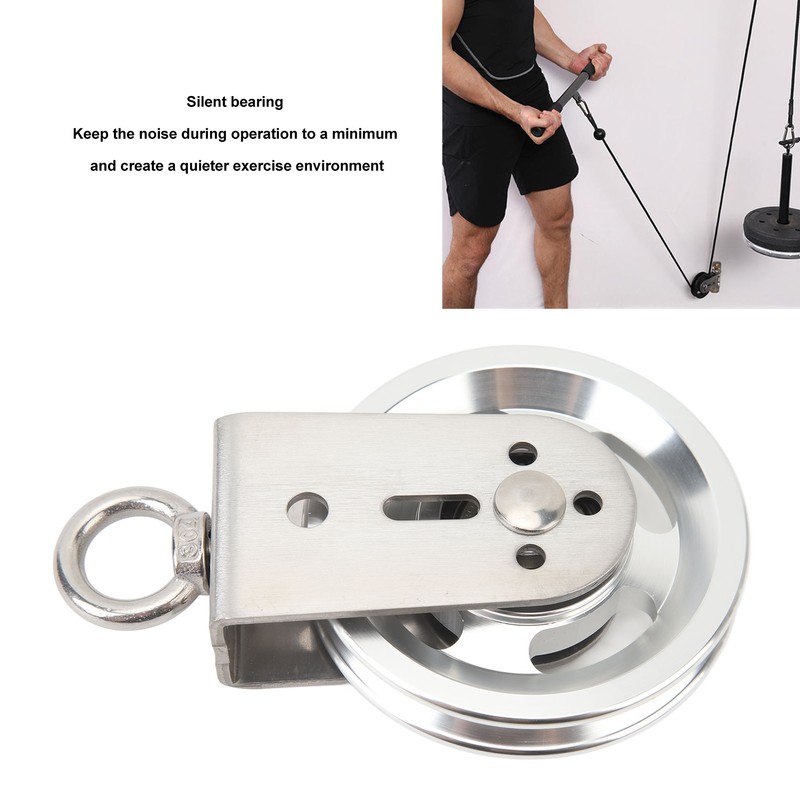 Cable Pulley Wheel Stainless Steel 360 Degree Rotation Traction Wheel