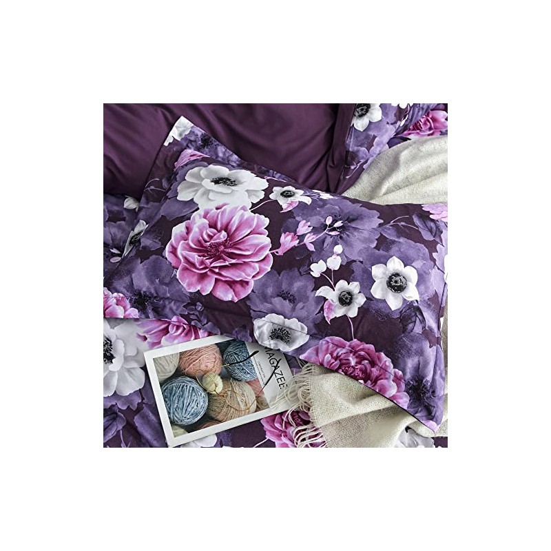Luxton Antonella Garden Floral Plum Quilt Cover King Single Botanical