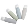 Empty Dispenser Bottle Silicone Refillable Container Shampoo Body Wash Travel