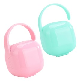 SHOWERORO Convenient Pacifier Storage Portable Soother Case Lidded Soother Container