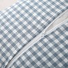 Silnuo Light Blue Plaid Ruffle Throw Pillow Covers Set of