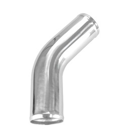 Ucreative 45 Degree Aluminum Alloy Tube Intercooler Pipe Air Intake Tube Silver Tone for Car OD: 3.0 Inch (76mm)