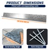 2PCS Rain Diverter 3.28FT Roof Rain Diverter For Shingles Roofing