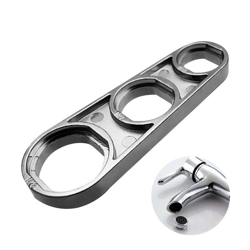 6-in-1 Multi-Function Faucet Aerator Wrench – Durable Three-Hole Tap Nozzle