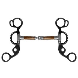 Showman Western Short Shank Copper Wire Wrapped Bit