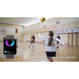 🔥1.85" Reloj Inteligente Para Hombres Impermeable Rastreador de Ejercicio Reloj Inteligente para Android iOS