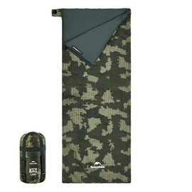Naturehike Envelope Sleeping Bag for Adults, Portable Sleeping Bag with Compression Sack, Lightweight Spliceable Sleeping Bag for Outdoor Camping, Backpacking & Hiking, 20D polyester Taffeta Fabric