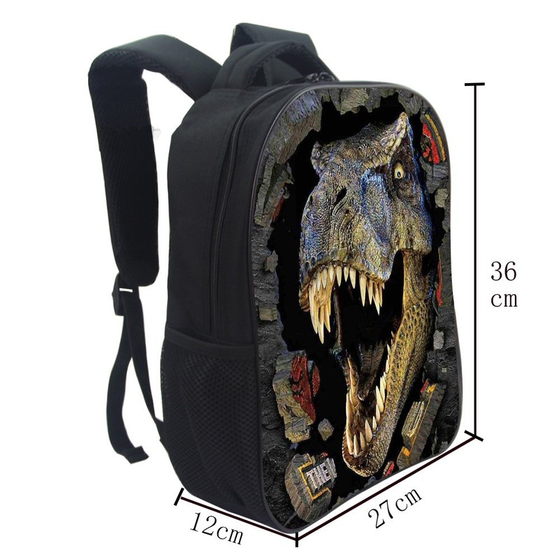 JeremySport Dinosaur School Bag Rucksack Backpack (Dinosaur 5 14 Inch)