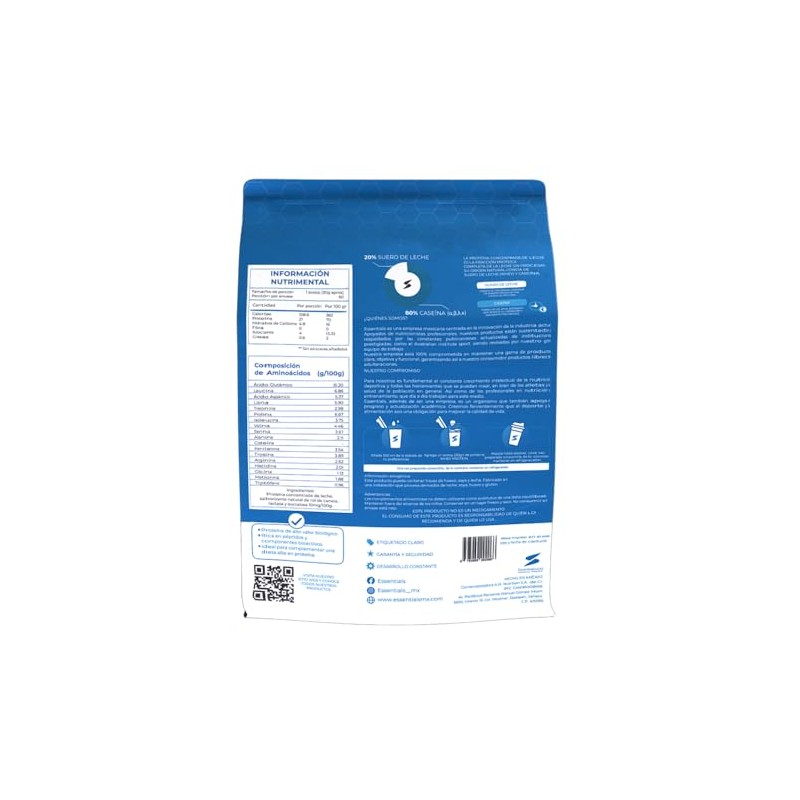 100% Whey Proteína Concentrada de suero de leche | Essentials
