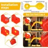 With Retaining Lip 20 Pack Yellow Fuel Gas Can Jug