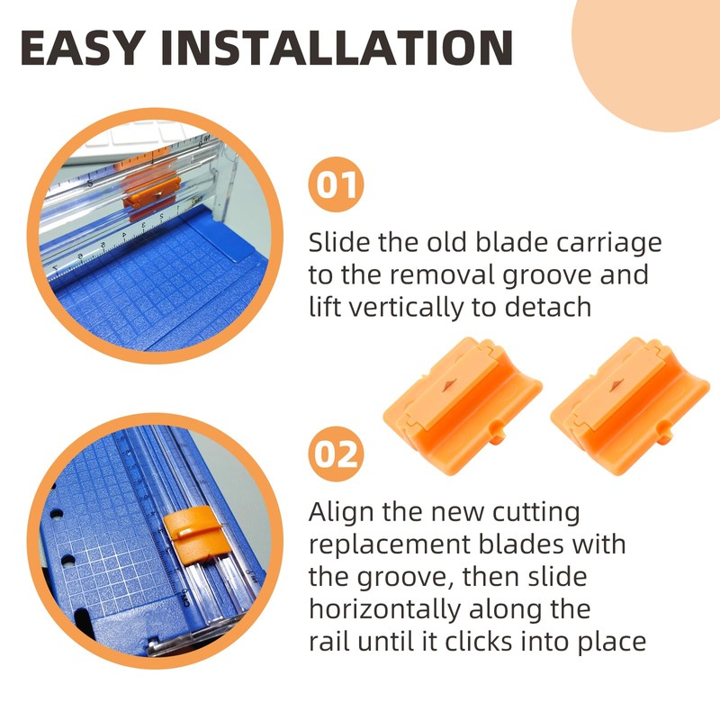 Trimmer Cutting Replacement Blades 195960-1001 for Fiskars Personal Trimmer, 9"