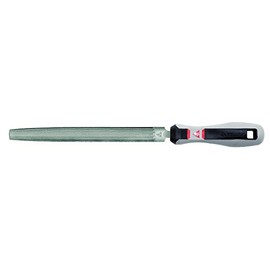 Bellota 4003-6 ENT. MB Half Round Mechanic's File with Bi-Material Handle 6 Inches Medium-Fine