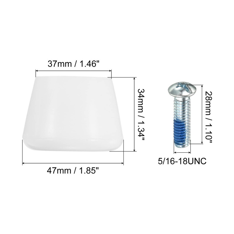 PATIKIL Roller Skate Toe Stops with Screwdriver, 1 Pair 82A