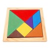 CASTILLO DIDÁCTICO 2 Tangram Rompecabezas De Madera 14pz 17x17cm. Didáctico