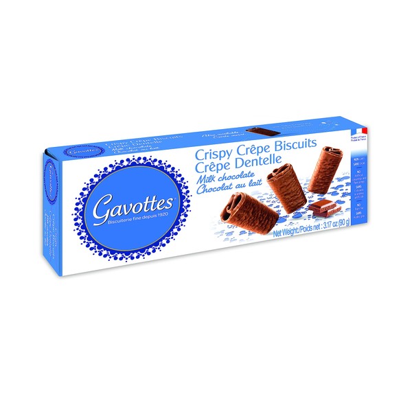 Gavottes Crispy Crepe Milk chocolate, 90 gr