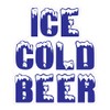 Ice Cold Beer Concession Restaurant Food Truck Die-Cut Vinyl Sticker