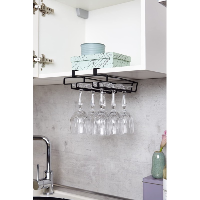 WENKO Cupboard Insert Glass Holder for 6 Glasses – Cupboard
