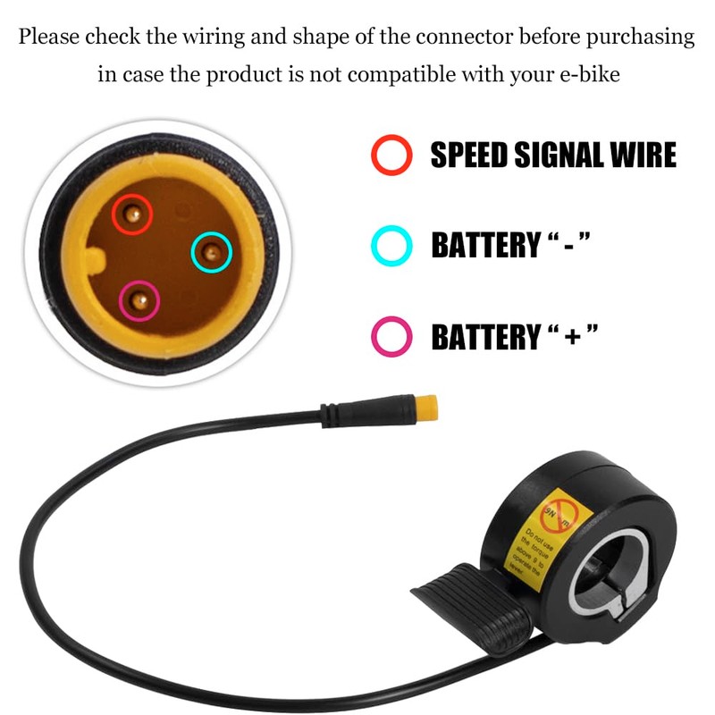 130X Thumb Throttle Accelerator Universal Finger Throttle Booster Waterproof Electric