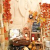 CQURE 12 Pack Autumn Fall Leaf Garland, Hanging Fall Vines