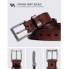 WOLFANT Thicken Heavy Duty Gun Belts for Men,100% Italian Full