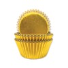 Anniversary House Gold Foil Cupcake Cases for Baking, Baking Cups
