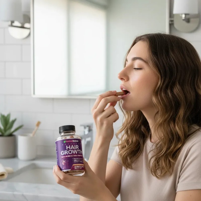 24-in-1 Advanced Hair Growth Vitamins Stops Hair Loss
