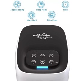 Membrane Solutions Air Purifier For Home Large Room H13 True HEPA Washable Filter Air Cleaner PM2.5