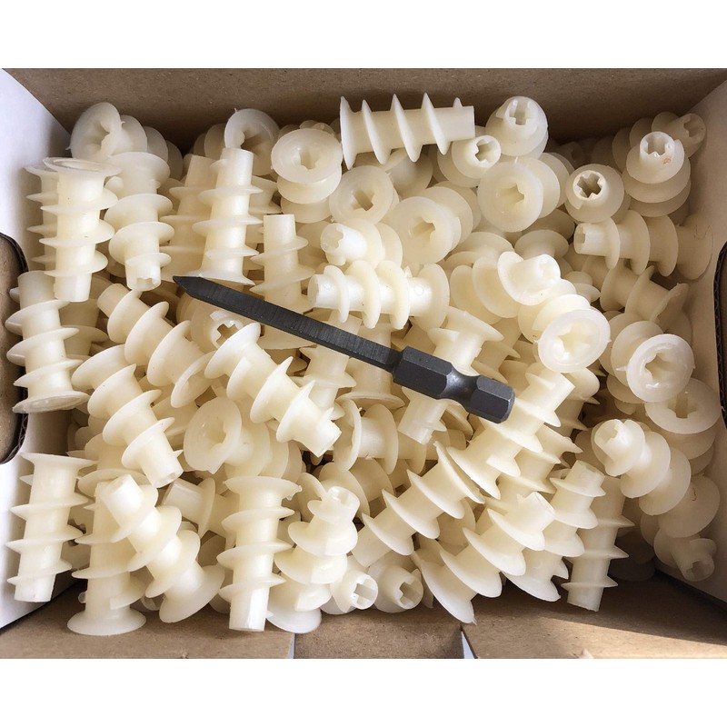 Plasterboard Dowels Plastic 25 mm – Pack of 25 for