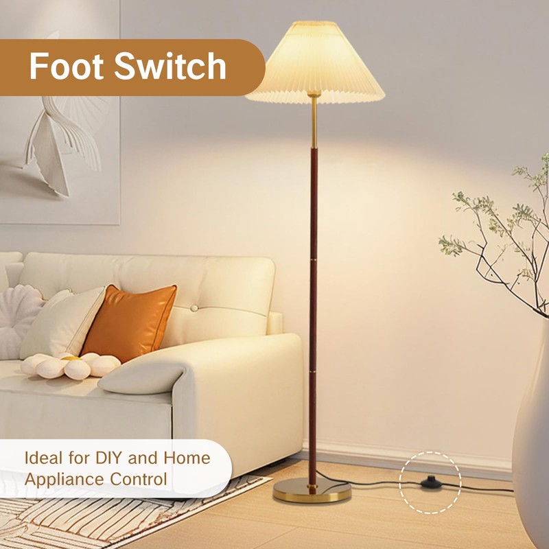 BRBASAP 2Pcs Foot Switch for Lamp Floor Pedal Switch Replacement