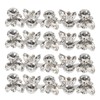 4Pcs Crystal Shoe Buckle 4.3in Long 1.3in Wide Sparkling Easy