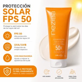 Protector Solar En Crema Neziba Fps 50 Niacinamida Uva/uvb