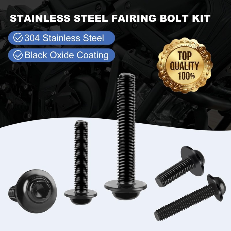 177Pcs Motorcycle Fairing Bolt Kit Fit for Kawasaki for Suzuki