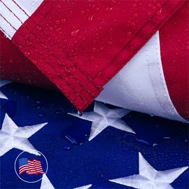 Barcetine American Flag,Longest Lasting,Embroidered Stars Sewn Stripes, Brass Grommets,Durable Waterproof-Resistant USA Banners for Patriotic Families Outdoors - size: 3×5ft