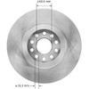 Bendix Bendix Premium PRT5923 Front Brake Rotor for Volkswagen Passat