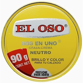 EL OSO Two in One Shoe Cream and Polish  Neutral color 2pk El Oso 90g each
